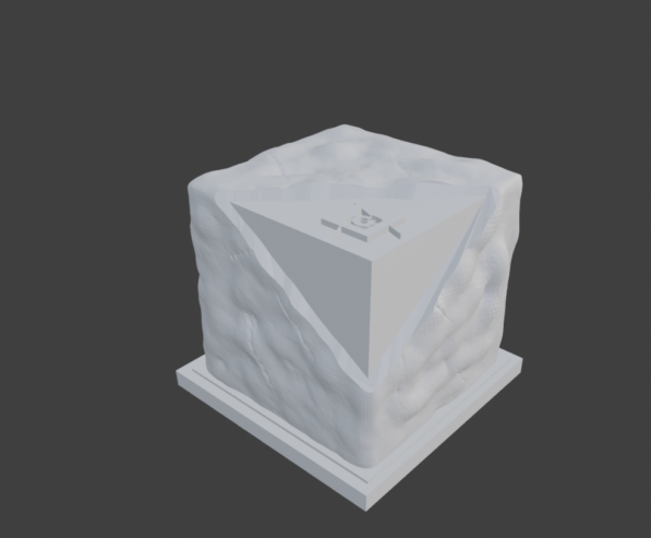 3D Art: Freemason Temple Central Stone “Rupes Nigra”